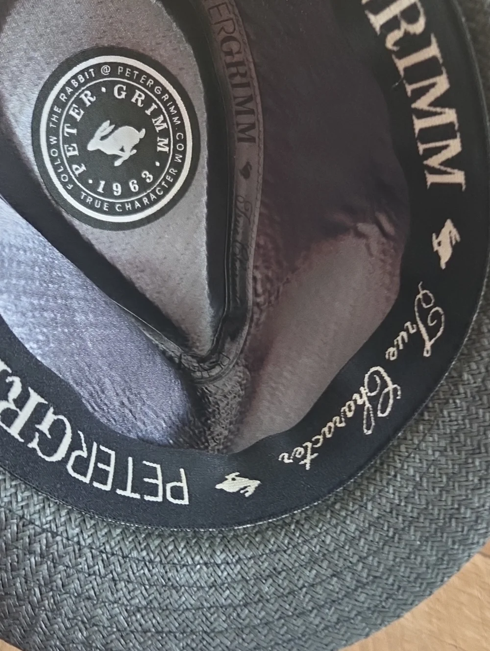 Peter Grimm Black Woven Fedora Hat
